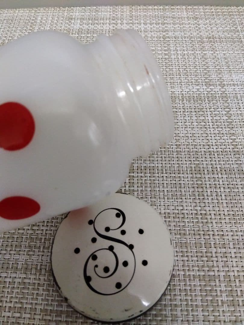 最終価格！ファイヤーキング ポルカドット 赤 ソルト＆ペッパーセット USA