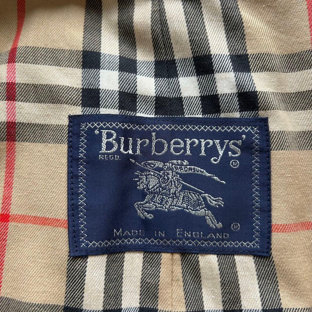 【美品】バーバリー　トレンチコート　ロング丈　ベルト完備　カーキ　メンズ　L相当