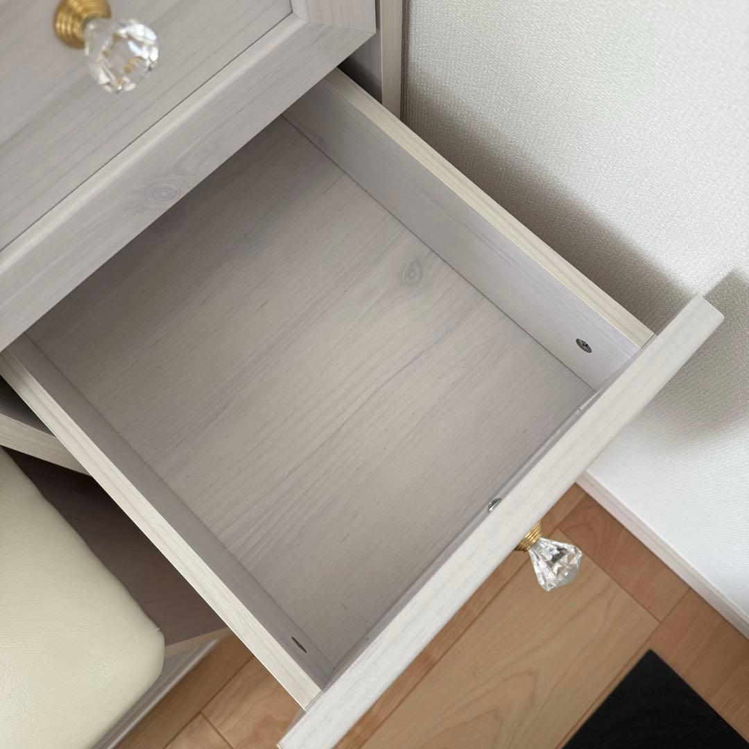 デスクのみ☆一台二役のドレッサーデスク完成品　椅子别売り