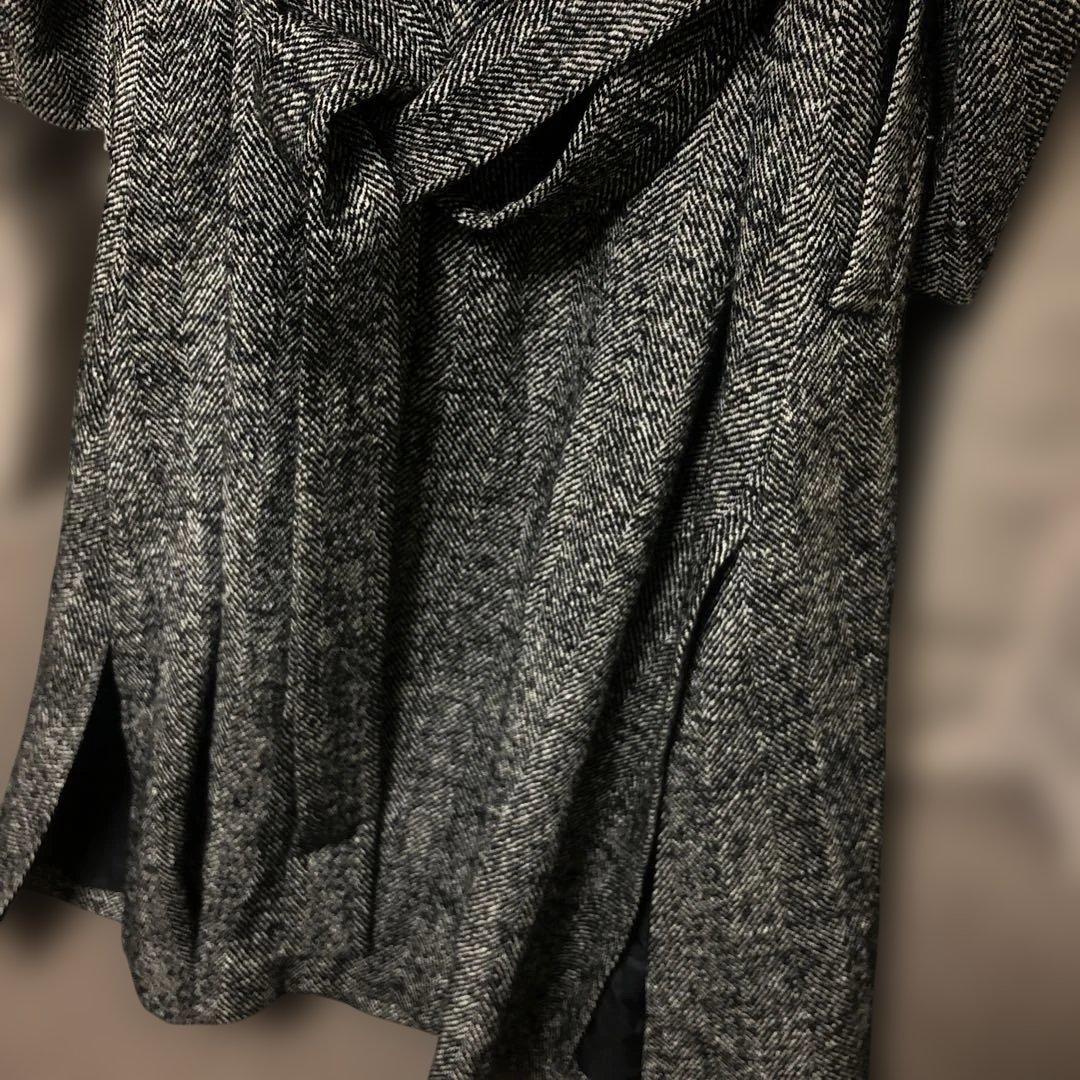 本日のみ大幅値下げ　雑誌掲載ebure人気完売ヘリンボーンAラインウールコート