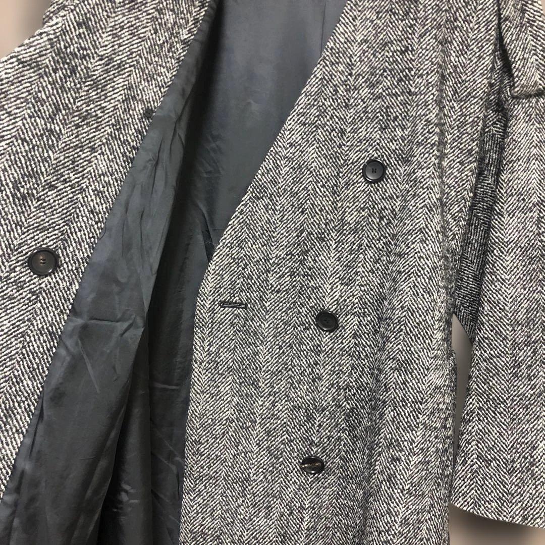 本日のみ大幅値下げ　雑誌掲載ebure人気完売ヘリンボーンAラインウールコート