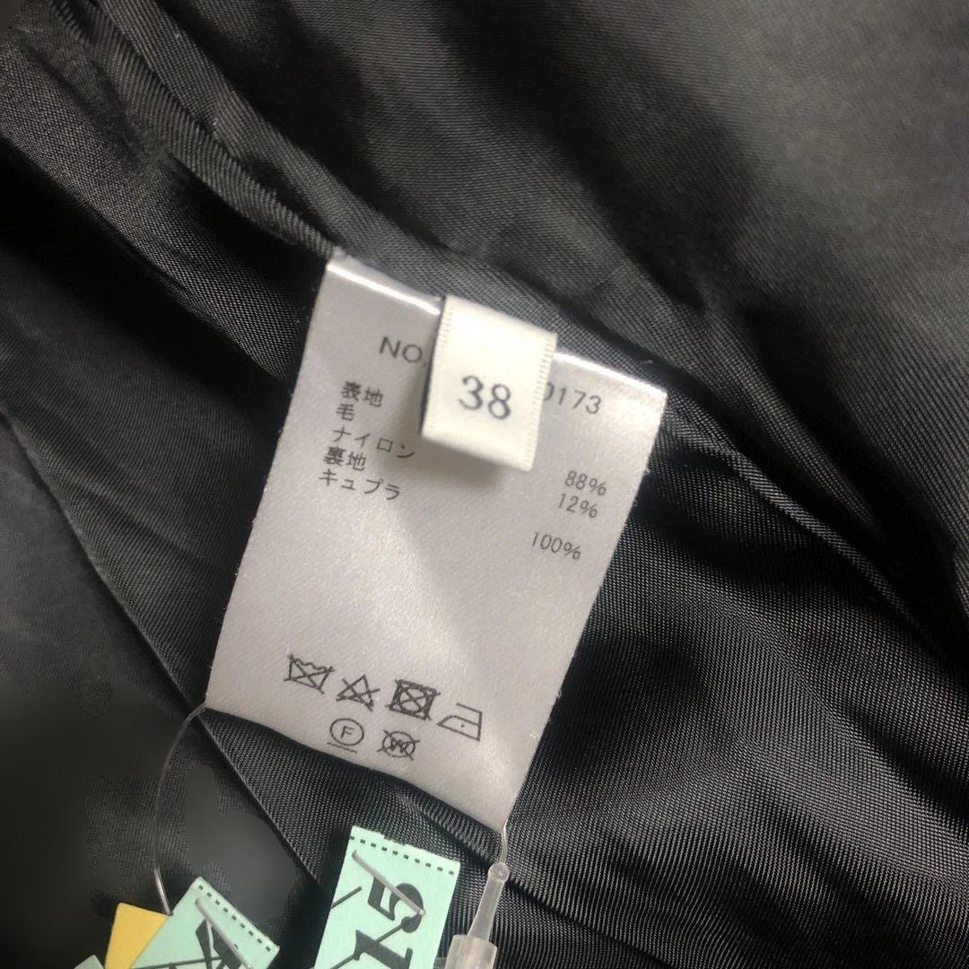 本日のみ大幅値下げ　雑誌掲載ebure人気完売ヘリンボーンAラインウールコート