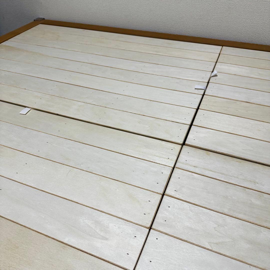 【廃盤品】無印良品 収納ベッド セミダブル オーク材 ※ 直接引渡しも可能