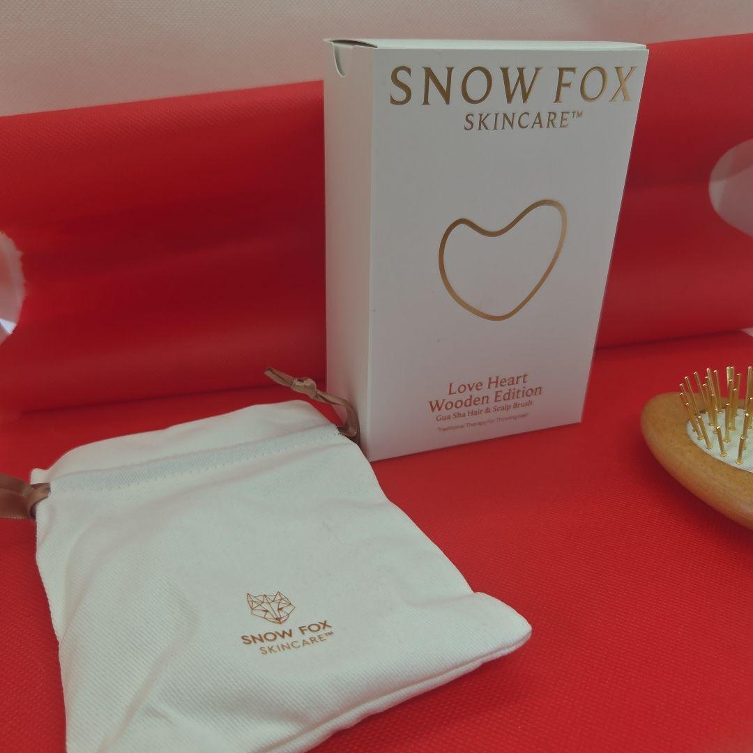 スノーフォックス　カッサ　ウッドミニハート　ヘアブラシ