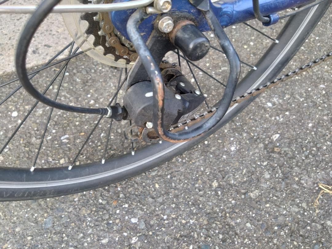 【引き取り・手渡し限定】DRIDE-R サイクル 24インチ ブルー　アルミ