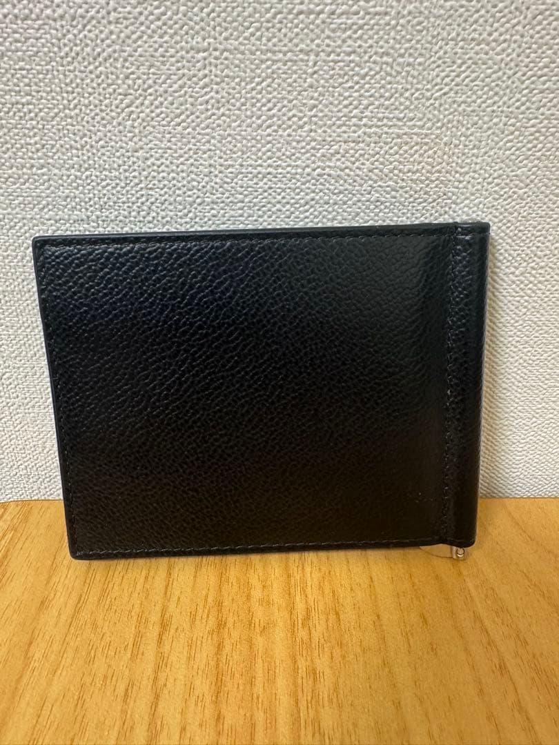 PRADA プラダ マネークリップ 二つ折り財布 ブラック ほぼ未使用 美品