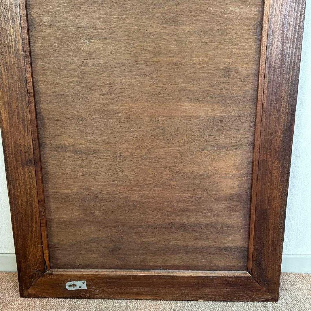 【送料込•売り切り価格】鏡 姿見 壁掛けウォールミラー ヴィンテージ ブラウン