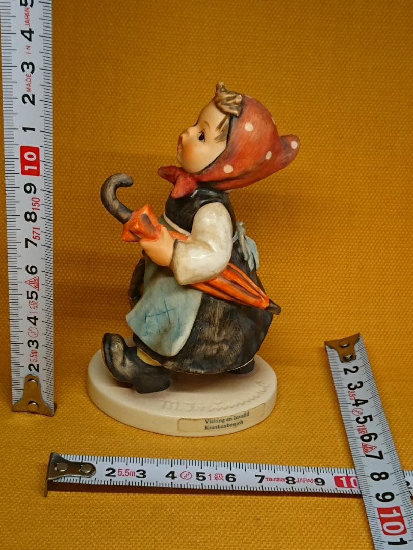 【美品】人形　西ドイツ　色絵　陶器　置物　インテリア　工芸品　美術品　A2923