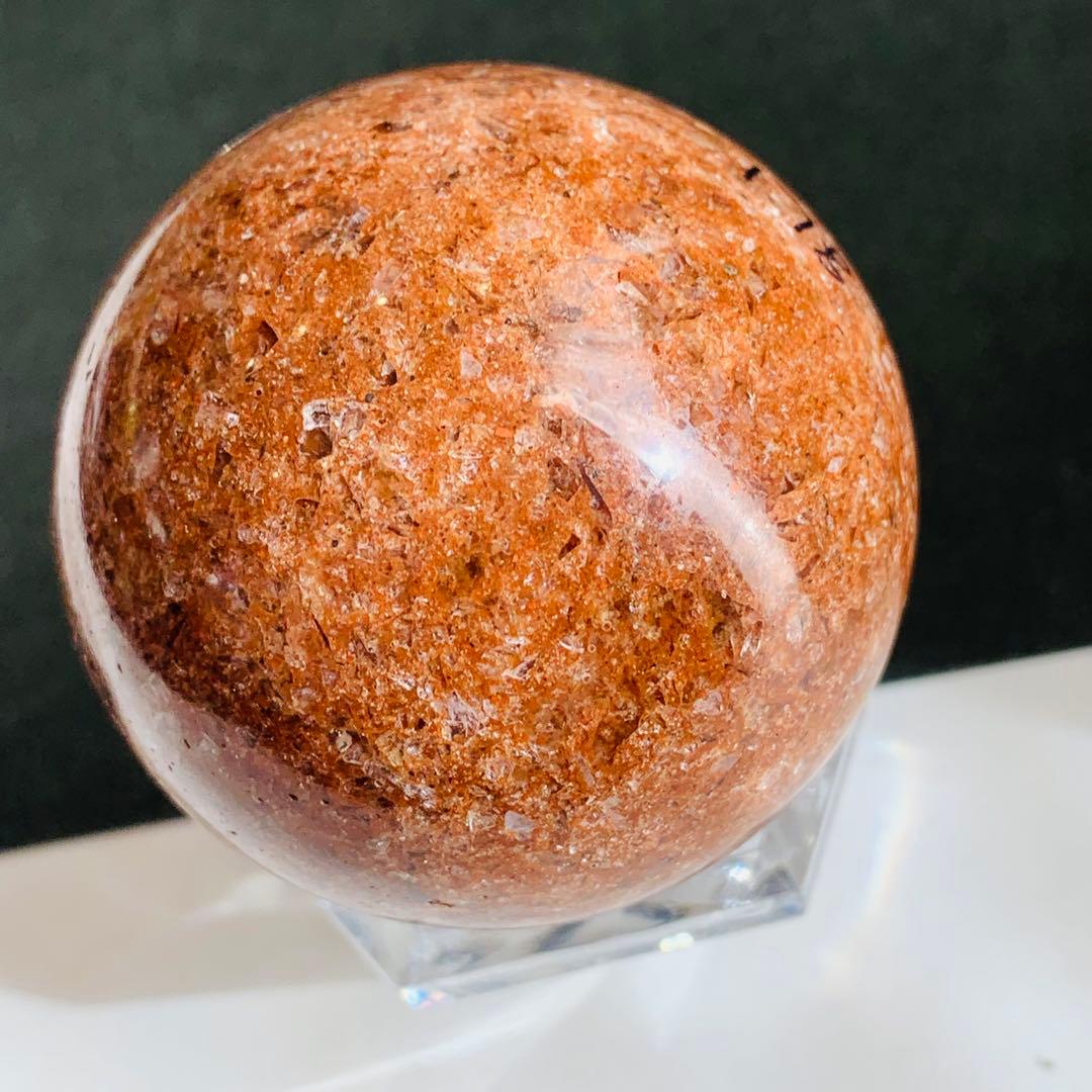 タイチンルチル　パイライト共生　ガーデンクォーツスフィア　46ミリ B7