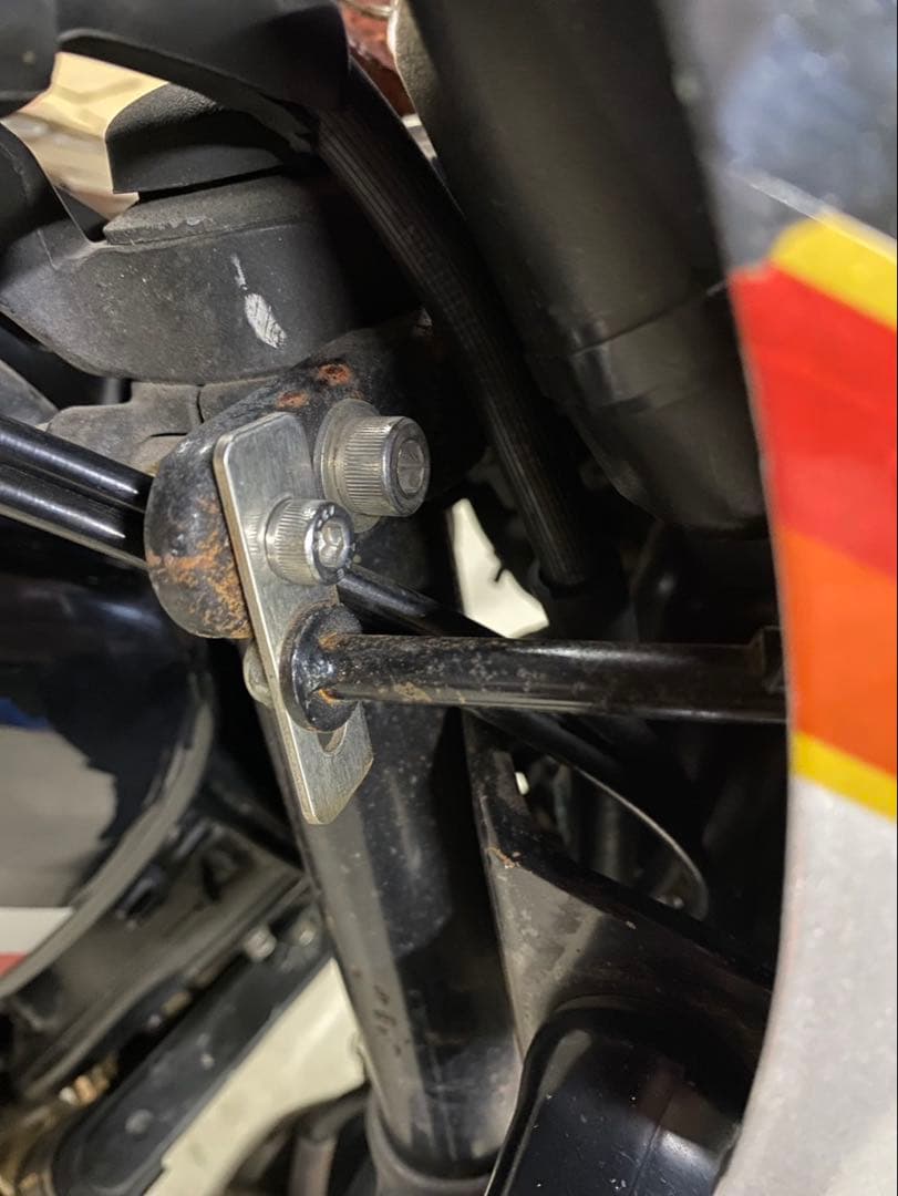 johnrev9　Kawasaki カウル 黒/赤/白 ストライプデザイン