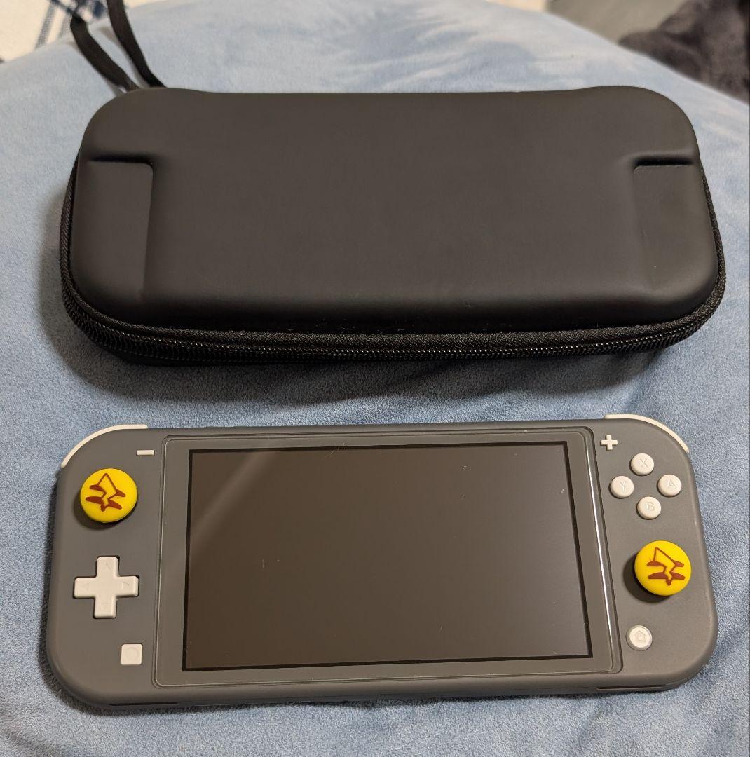 【美品】Nintendo Switch Lite グレー 専用ケース付き