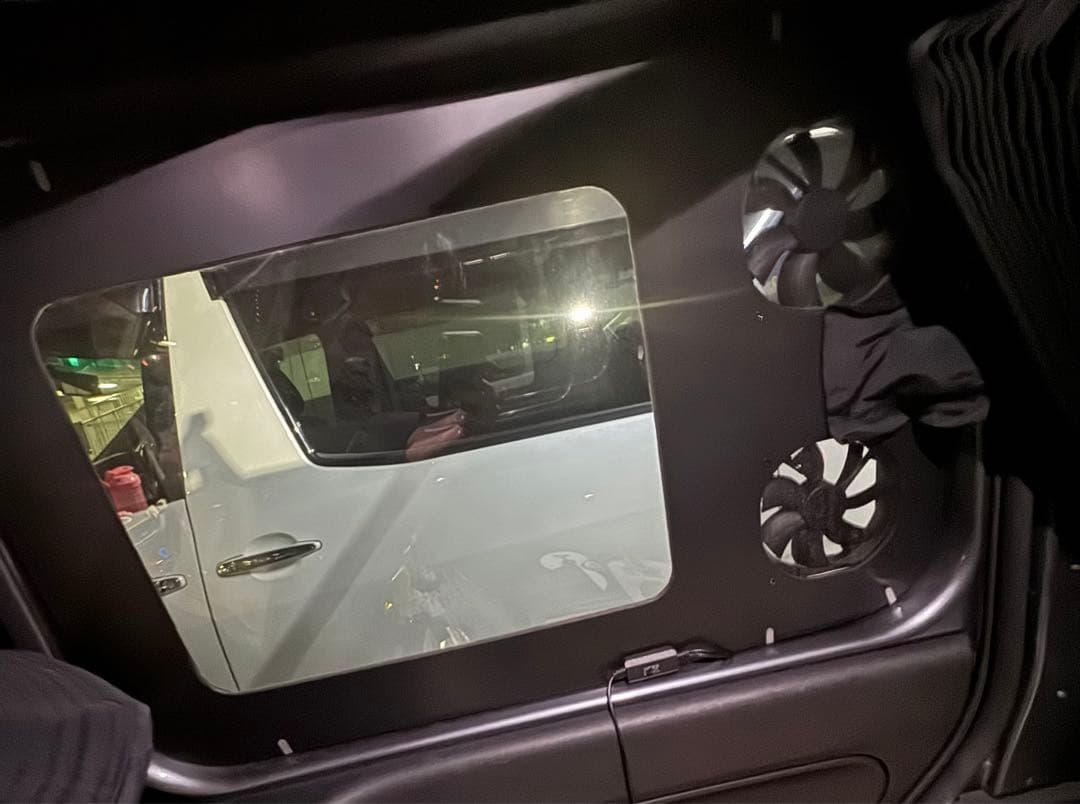 【N-VAN】nuts van life製　アクリル窓付き換気扇ボード左右セット