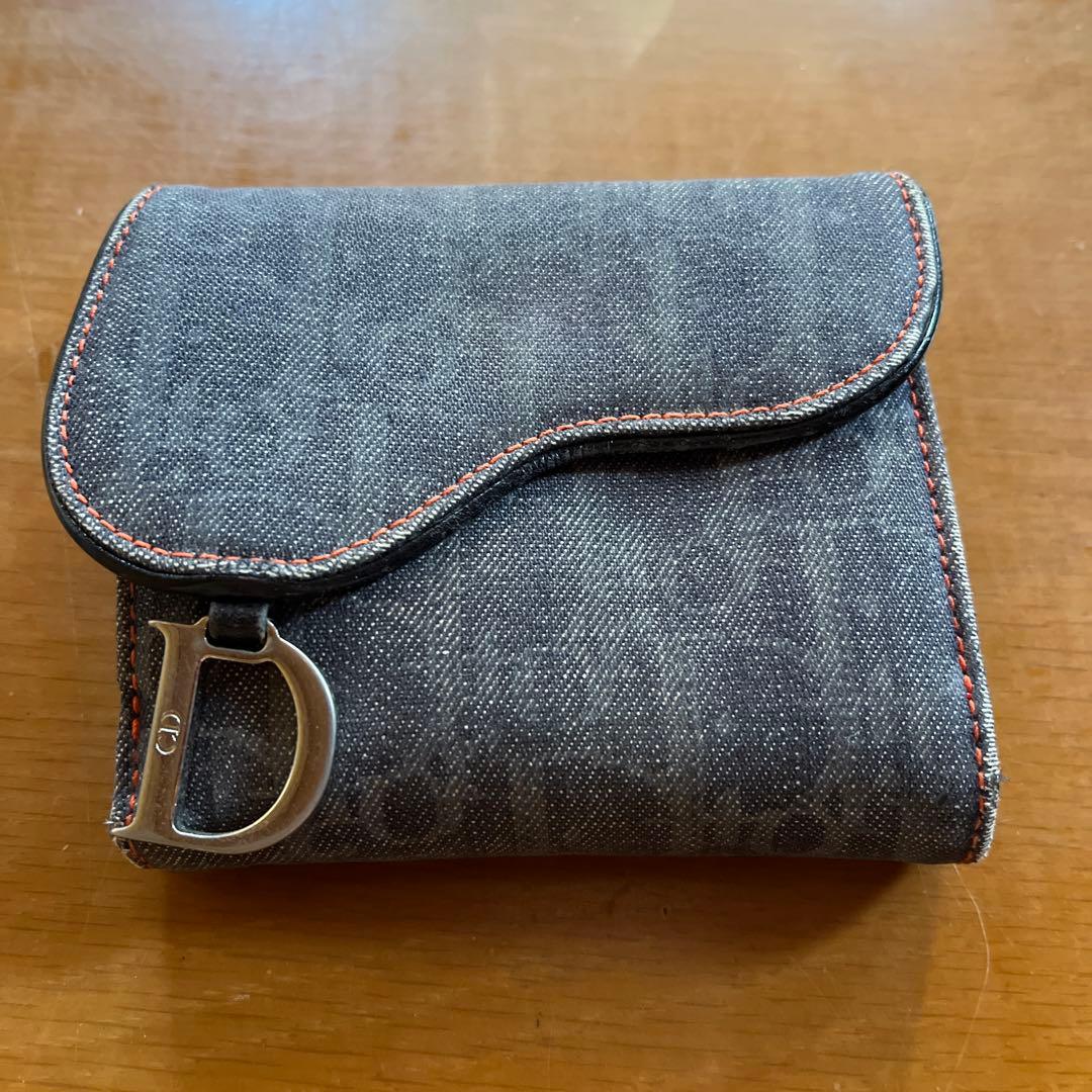 Christian Dior デニム 二つ折り財布