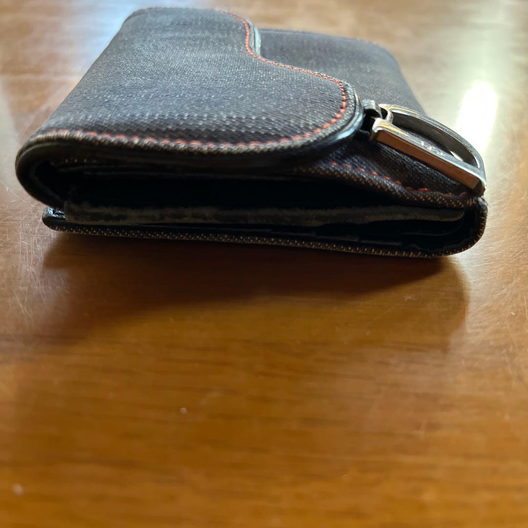 Christian Dior デニム 二つ折り財布
