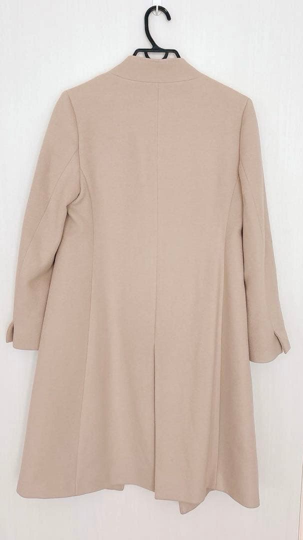 23区 ウールアンゴラビーバー スタンドコート ベージュ系 40 ロングコート