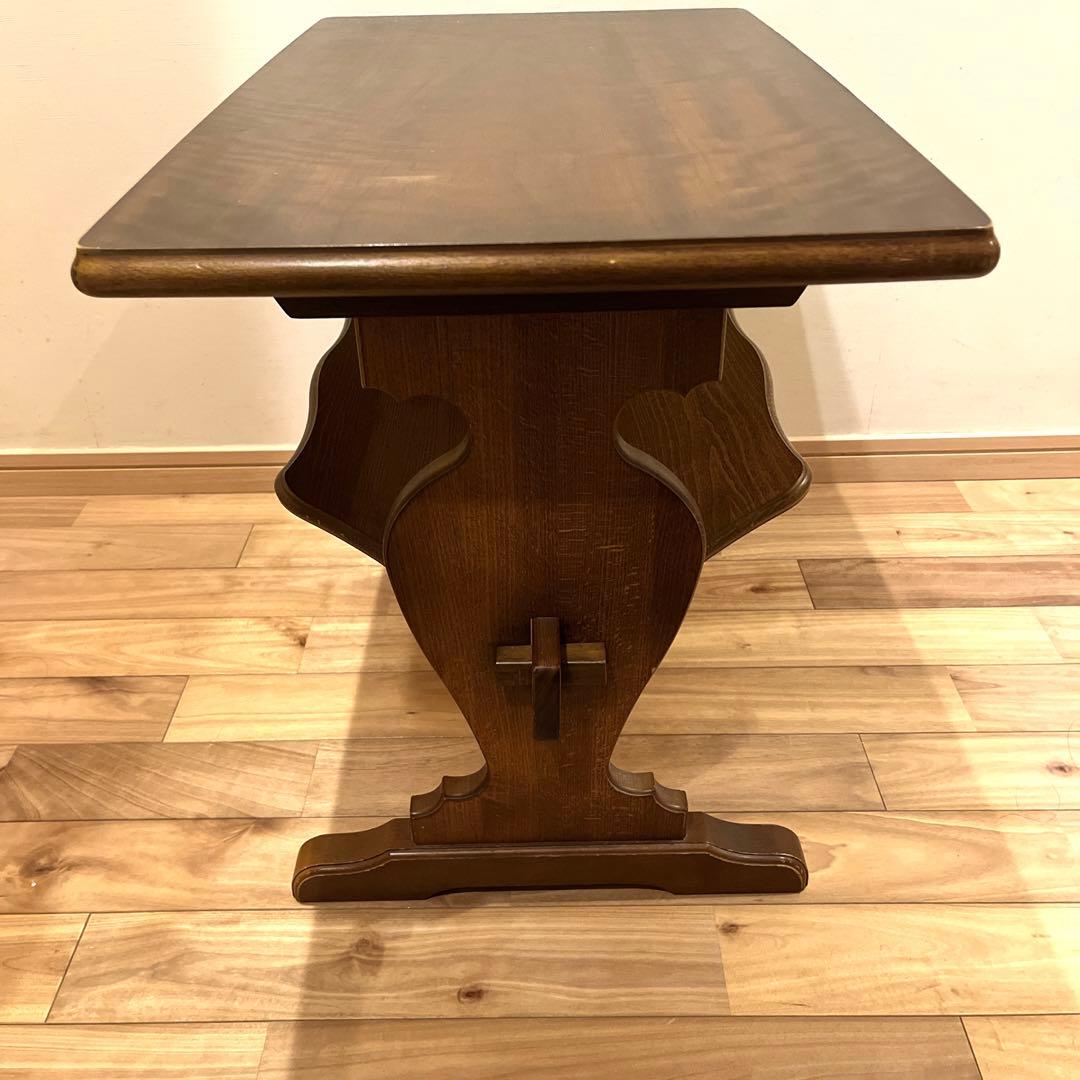 カリモクkarimoku サイドテーブル マガジンラック付 コロニアル 机 花台