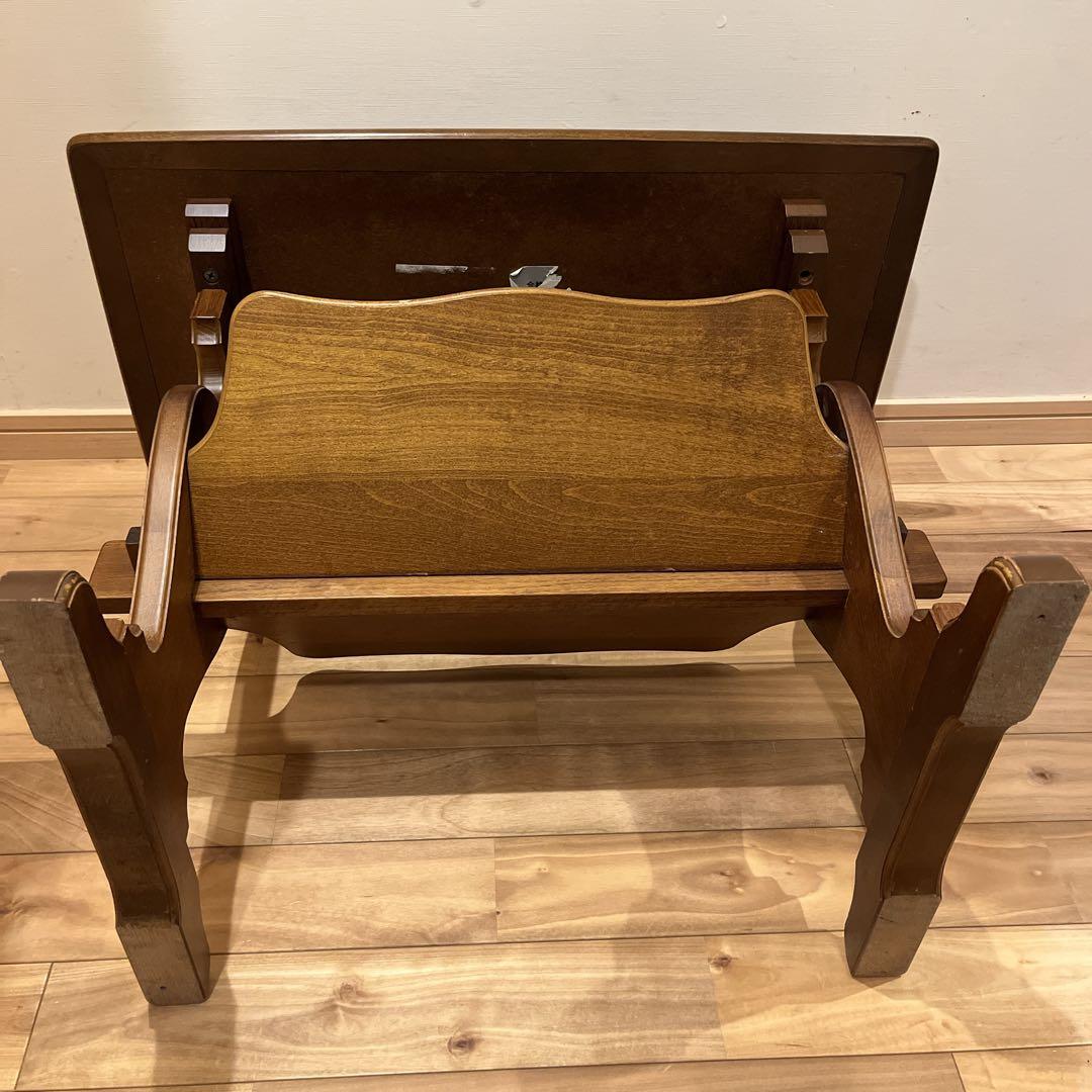 カリモクkarimoku サイドテーブル マガジンラック付 コロニアル 机 花台