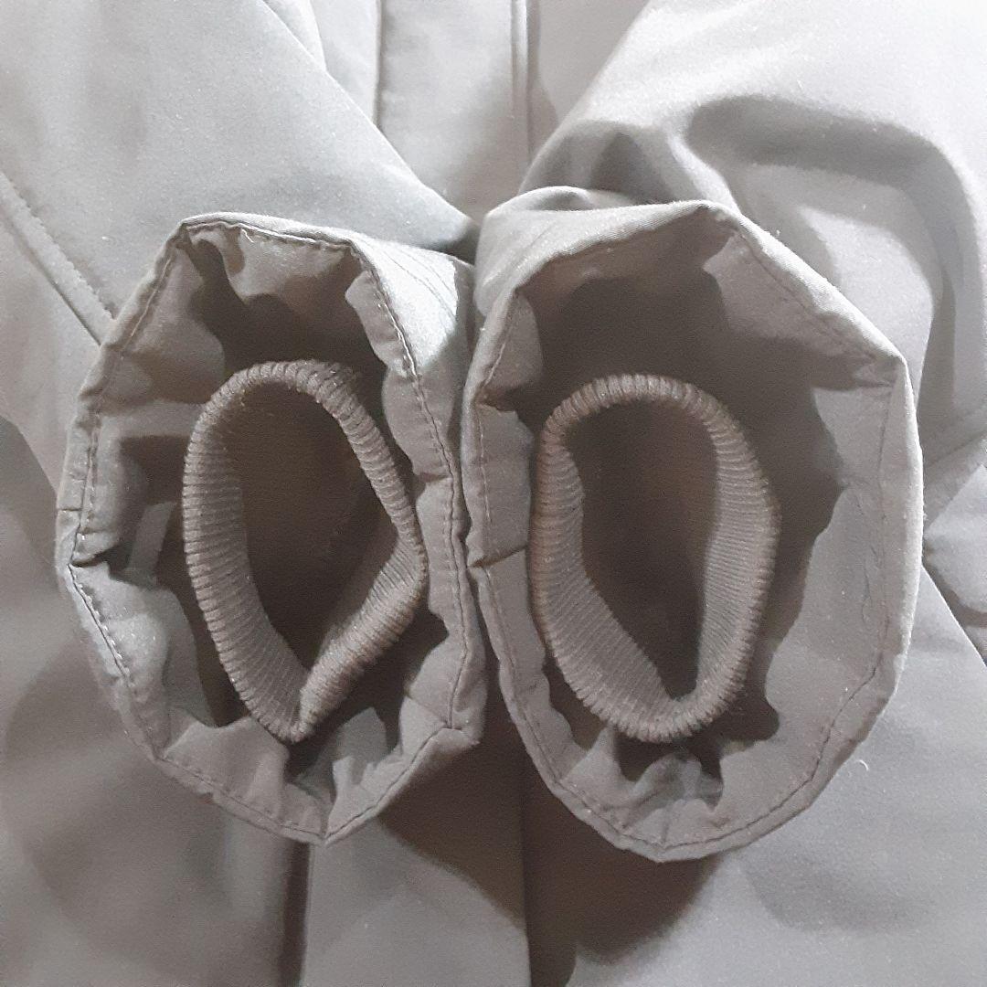 ユニクロ　大きめサイズXL　ダウンロングコート　黒　ファー付フード内ベロア　美品