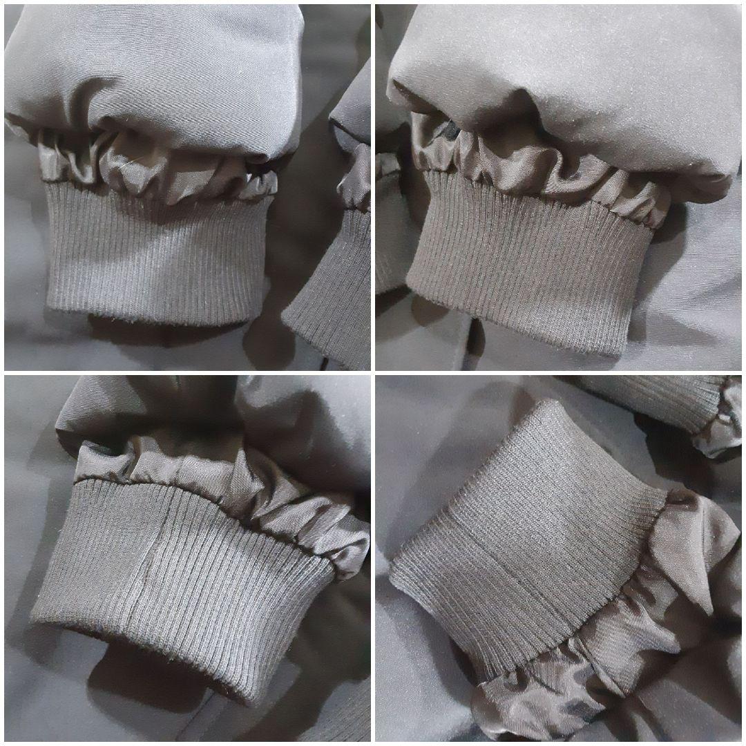 ユニクロ　大きめサイズXL　ダウンロングコート　黒　ファー付フード内ベロア　美品