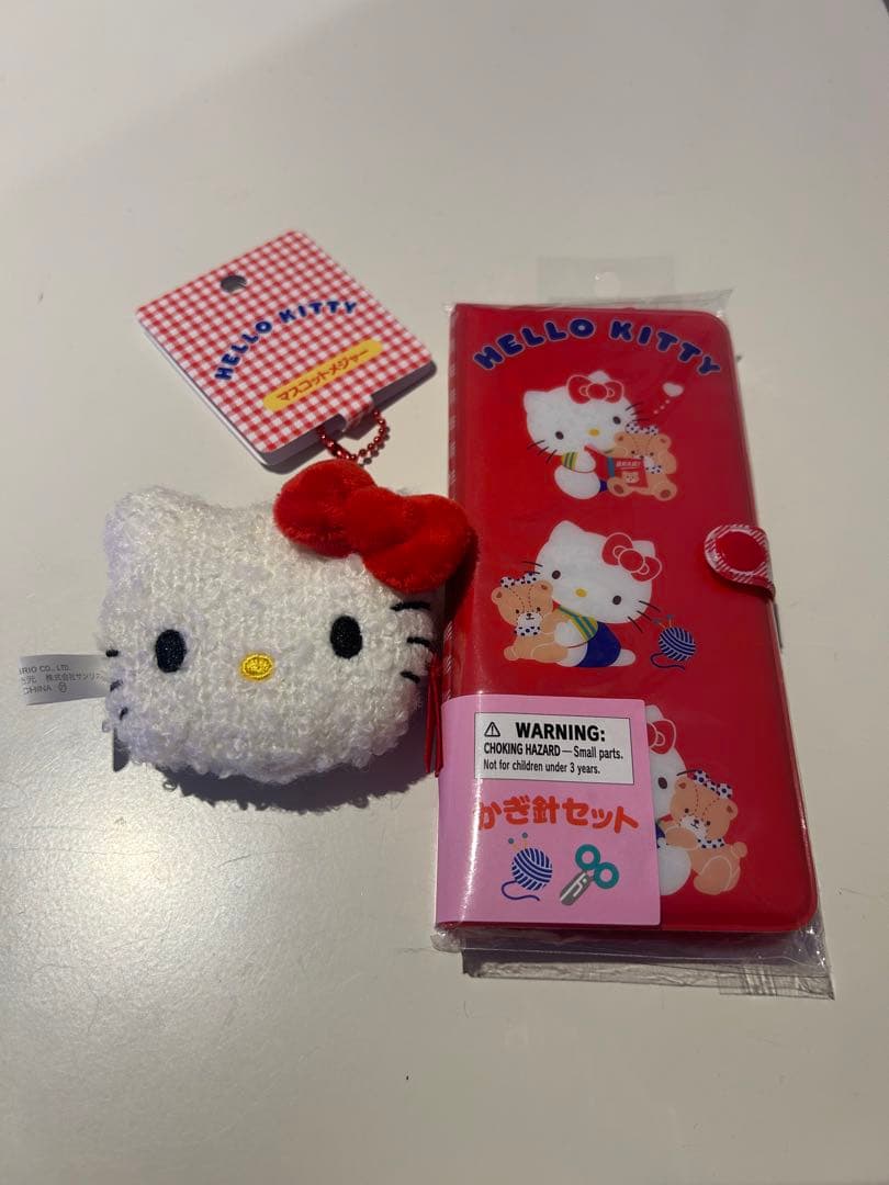 さんりお手芸部　ハローキティー　かぎ針セット　マスコットメジャー　2点セット