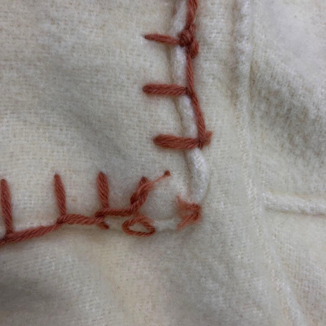 90s ウールブランケットステッチニットジャケット カウチン VINTAGE