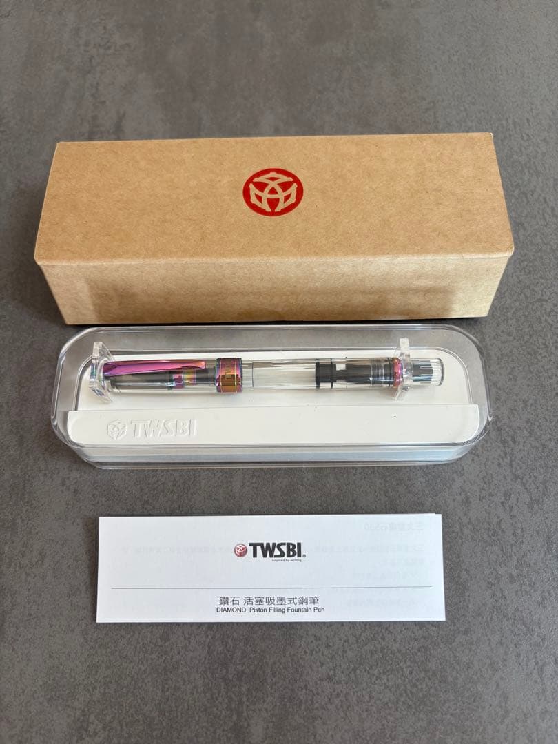 TWSBI 万年筆 ダイヤモンド 580 アイリス F字 細字 ツイスビー 美品