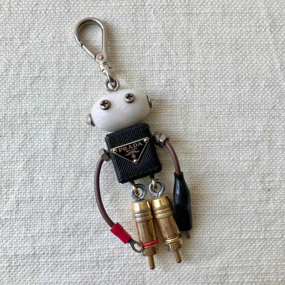 【中古】PRADA キーホルダー　ロボット