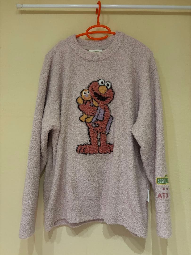 ジェラピケ エルモ セサミストリートプルオーバー&ロングパンツセット