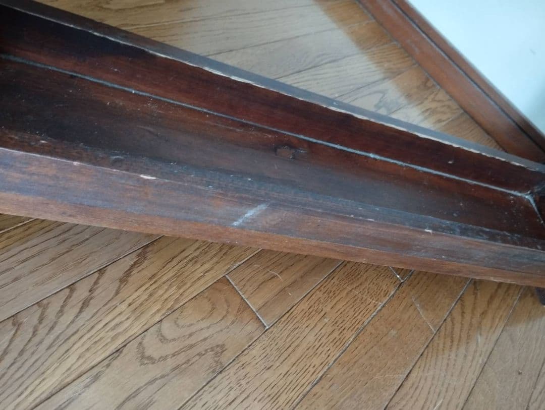 アンティーク調 虫食い加工 傘立て マホガニー無垢板