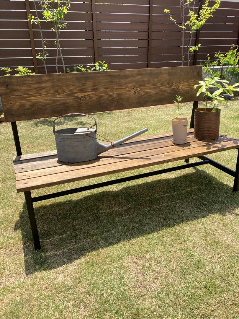 ガーデンベンチ　レトロ　カフェ　アイアン