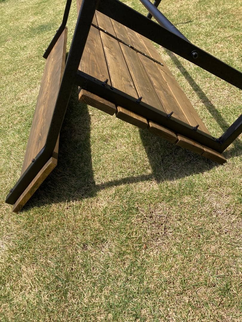 ガーデンベンチ　レトロ　カフェ　アイアン