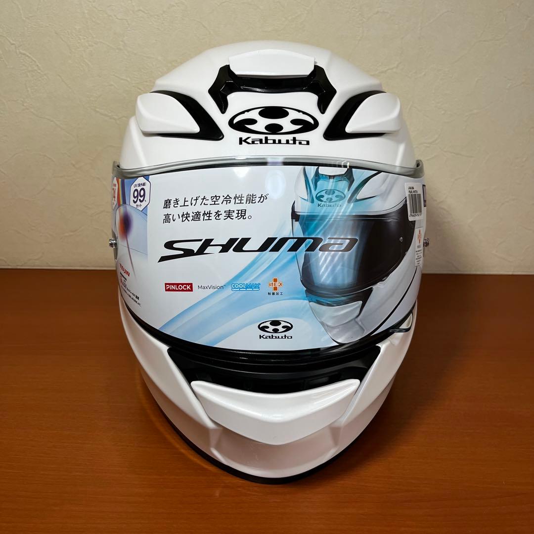 Kabuto SHUMA フルフェイスヘルメット Mサイズ ホワイト