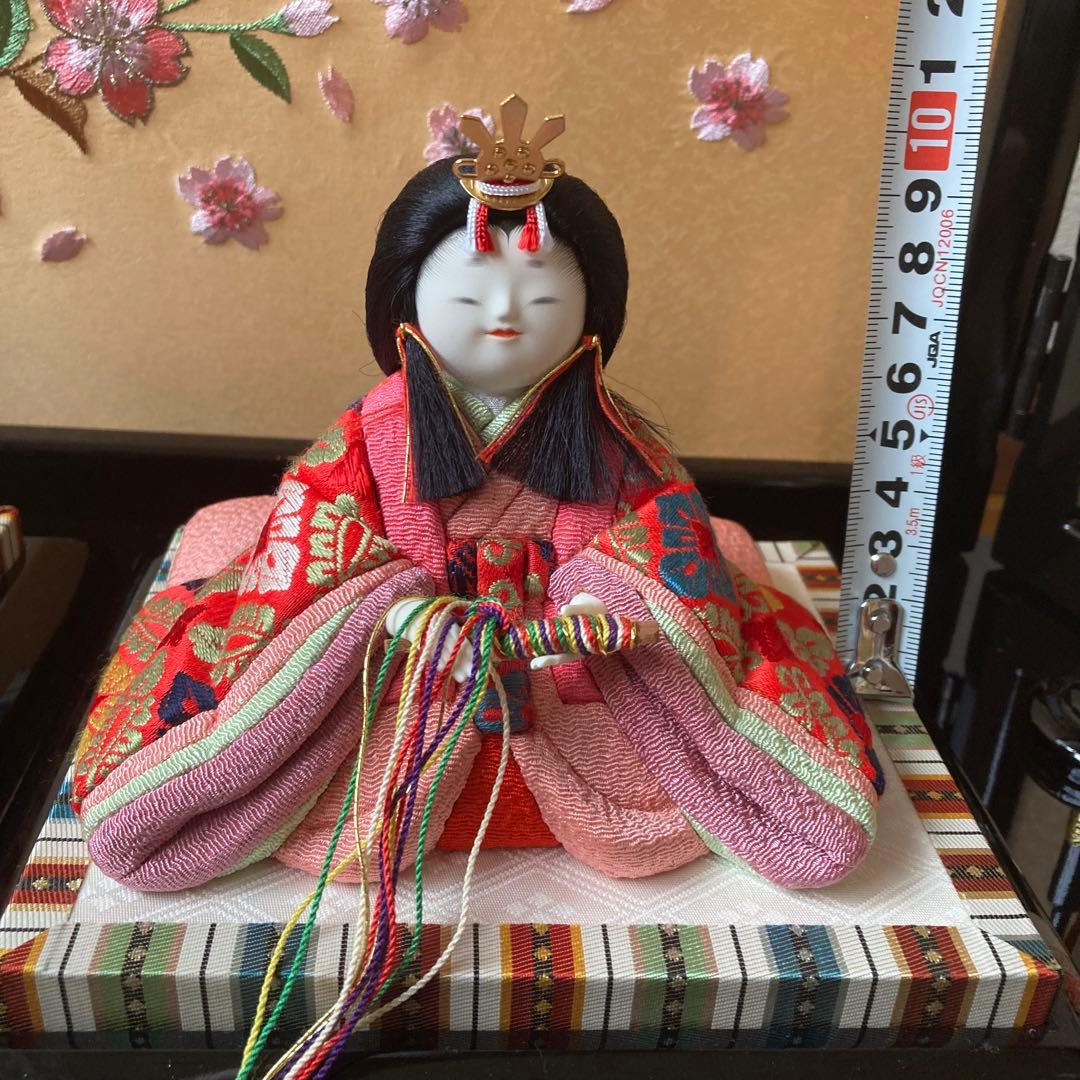 原孝洲 雛人形 お雛様 木目込み 人形 親王飾 菜花雛 コンパクト 雛祭り