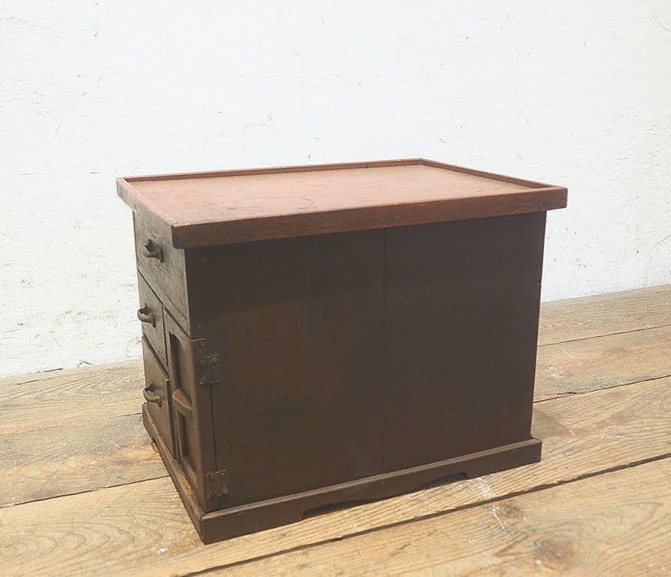 1352 小ぶりな収納棚　小引き出し　ケース　レトロ　小物入れ　アンティーク