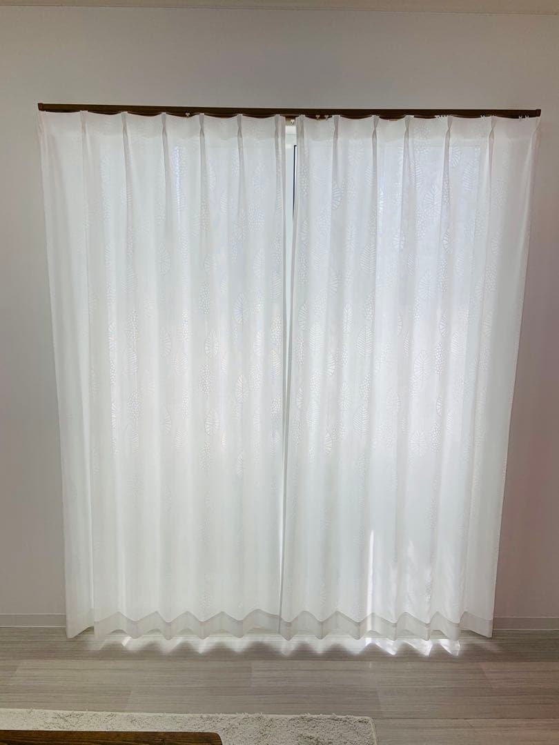 ayakaino　1級遮光防炎　4枚　カフェ　2枚　レース　4枚