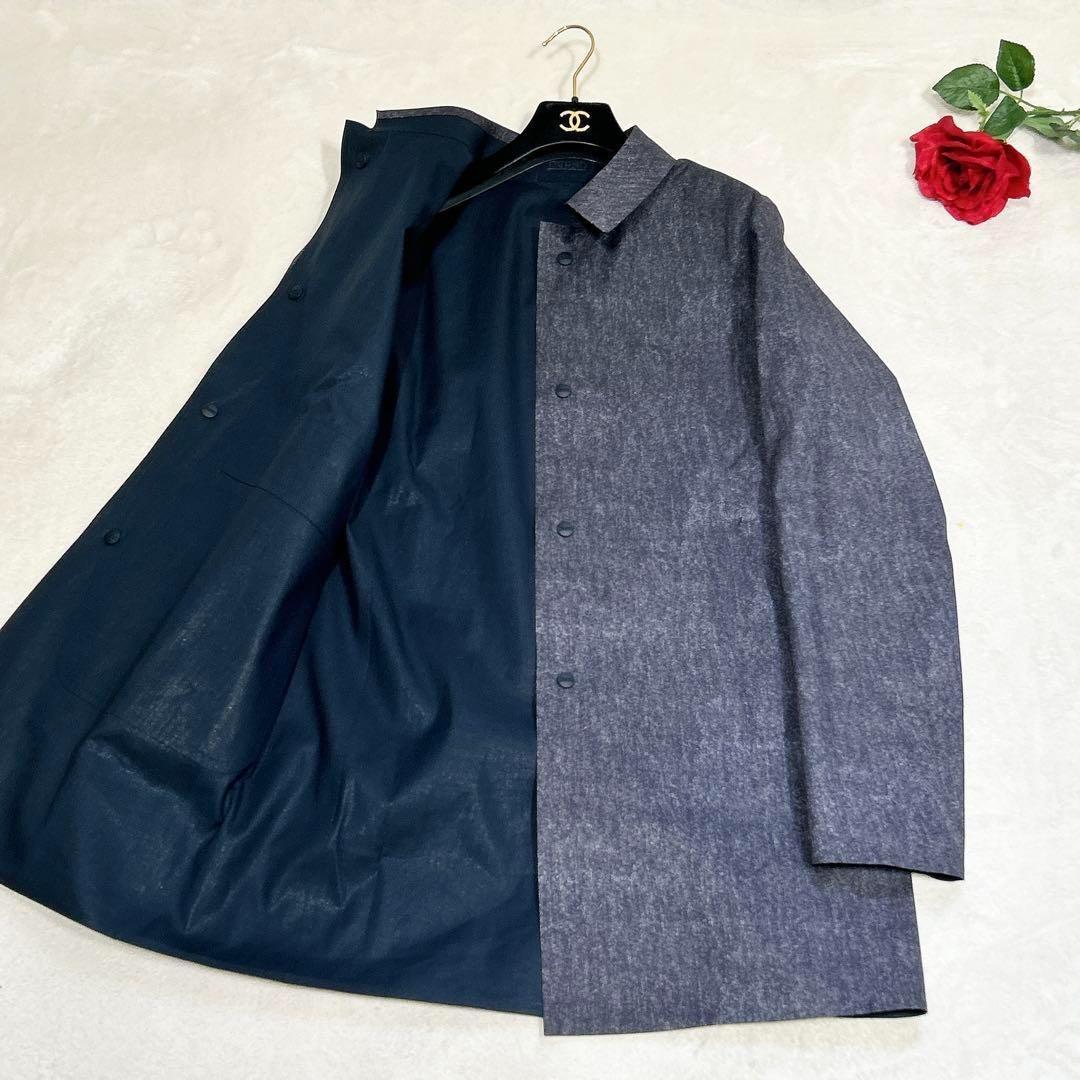 未使用✨　ヘルノ　herno ステンカラー　コート　リバーシブル　ゴム引き 48