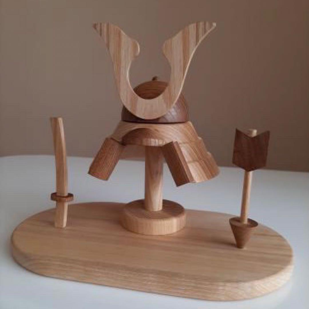 lemi toys正規品　木製 五月人形 兜