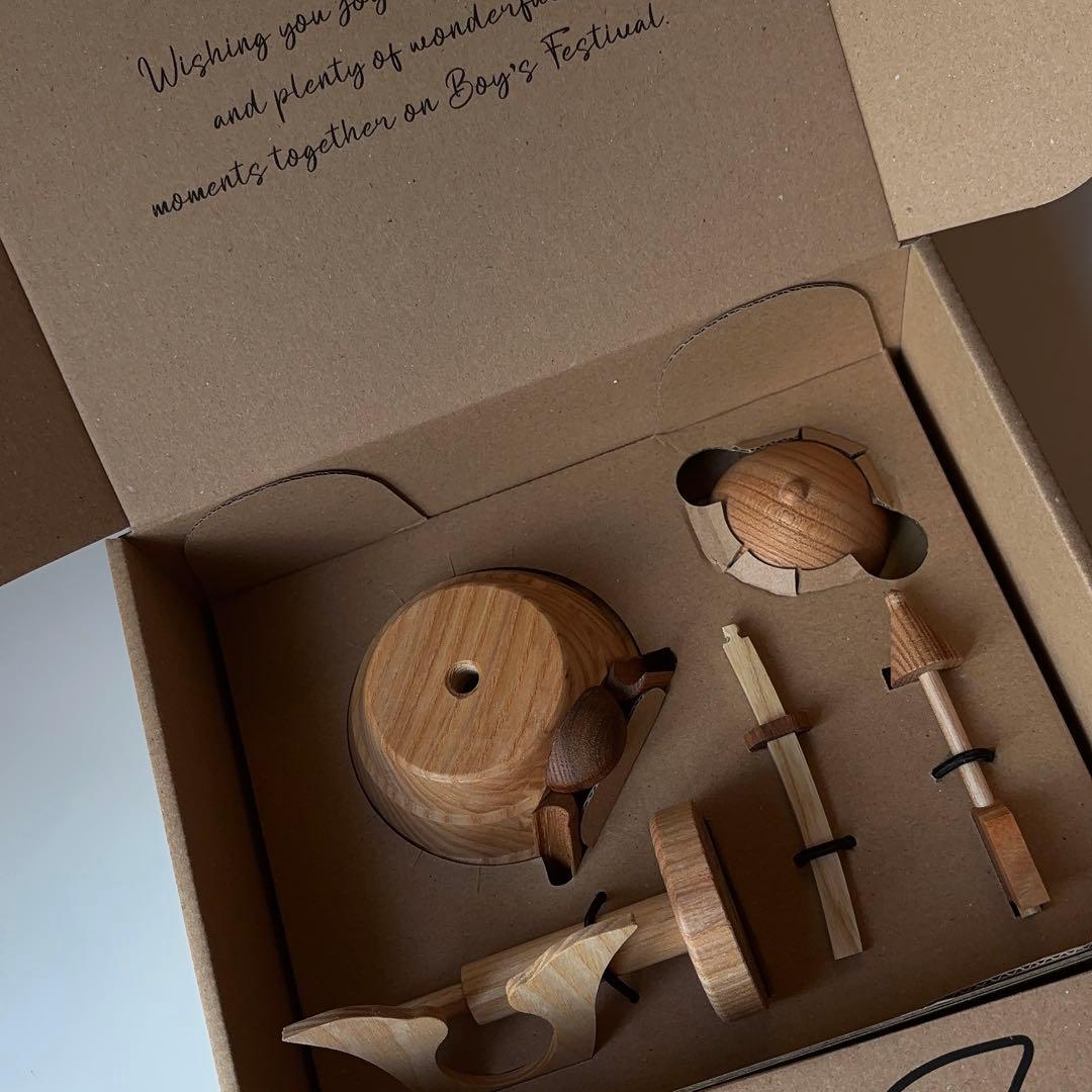 lemi toys正規品　木製 五月人形 兜