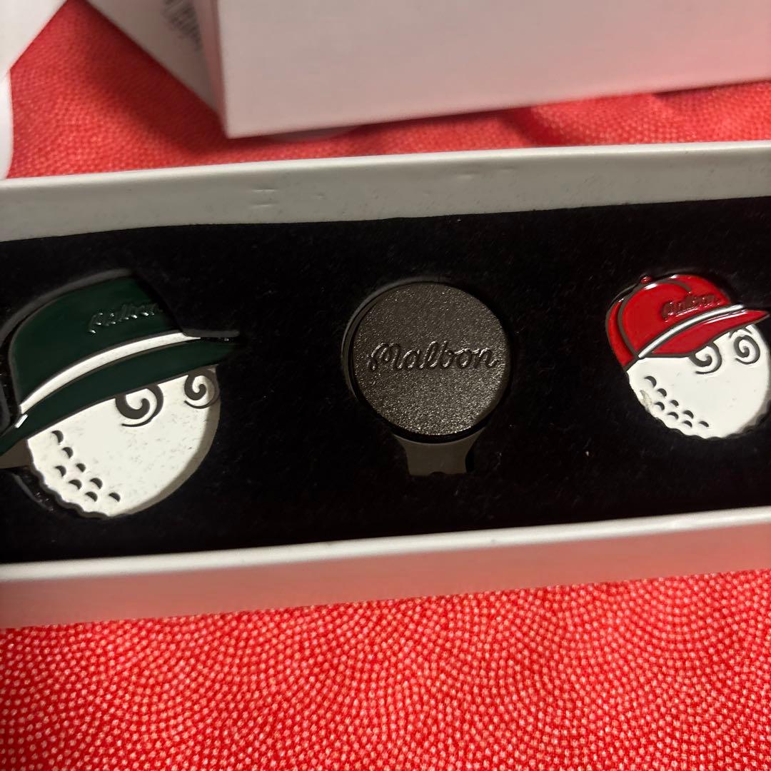 Malbon ゴルフマーカー3個セット