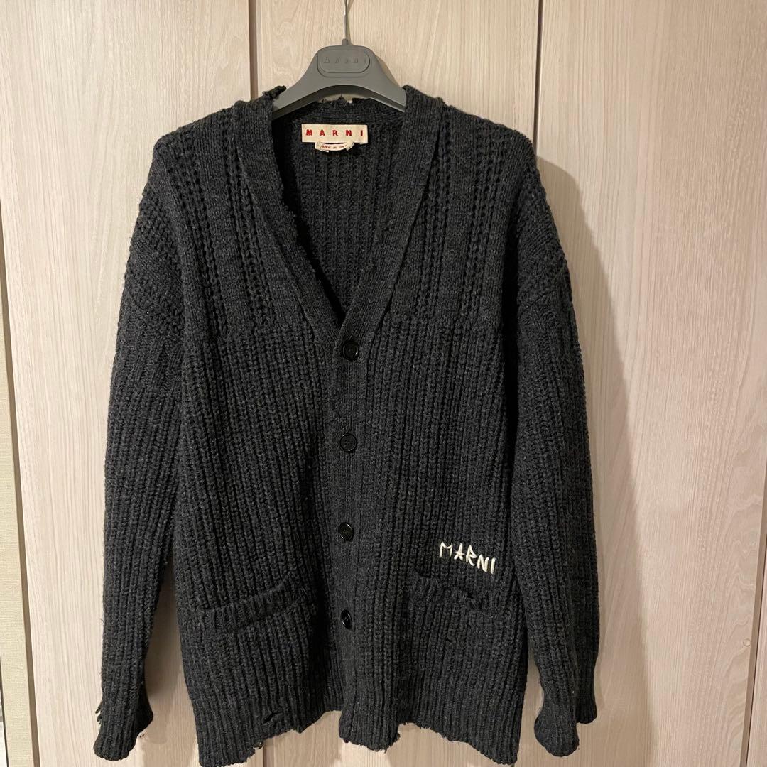 【最終値下げ10日まで】マルニ定価20万24awニットカーディガンケーブルニット
