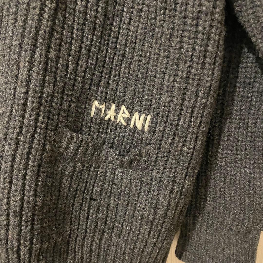 【最終値下げ10日まで】マルニ定価20万24awニットカーディガンケーブルニット