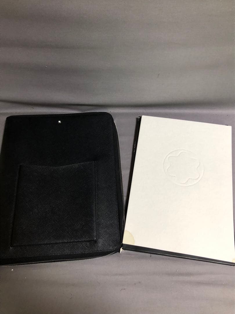 ■【美品】MONTBLANCモンブラン　ノートブックホルダー手帳カバー　用紙付き
