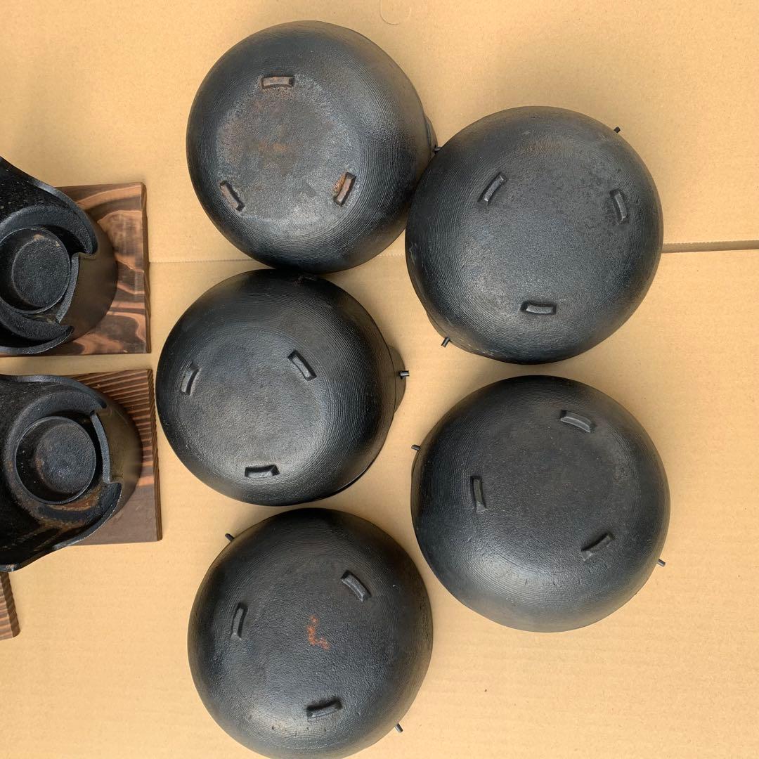 南部鉄器　いろり鍋　コンロセット　5組