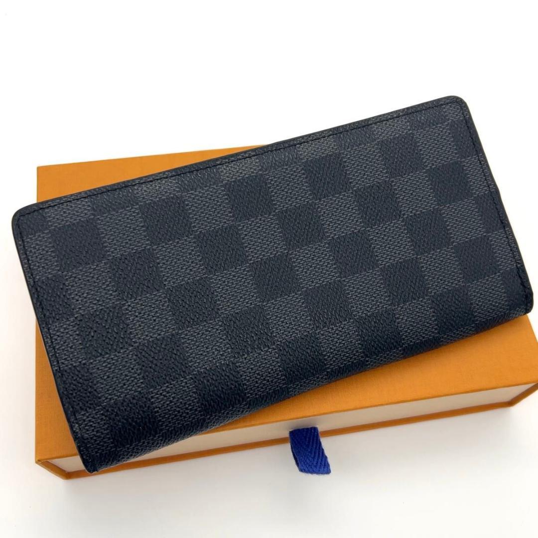 ルイヴィトン 長財布 グラフィット ポルトフォイユブラザ 黒