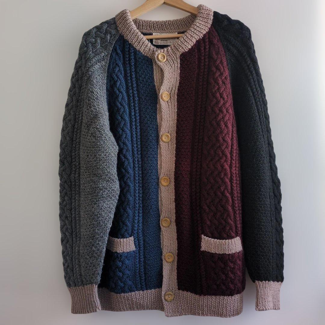 INVERALLAN（インバーアラン）4Aカーディガン　マルチカラー　美品