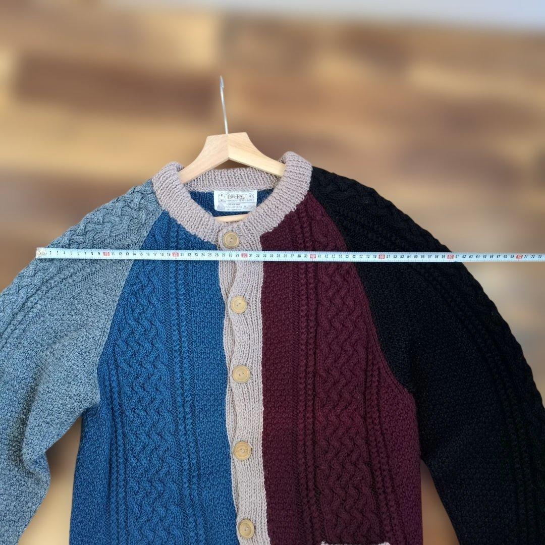 INVERALLAN（インバーアラン）4Aカーディガン　マルチカラー　美品