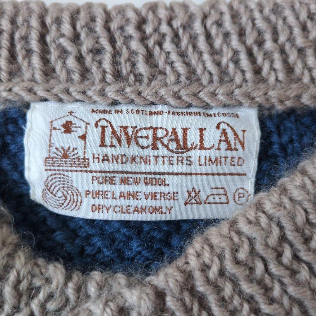 INVERALLAN（インバーアラン）4Aカーディガン　マルチカラー　美品