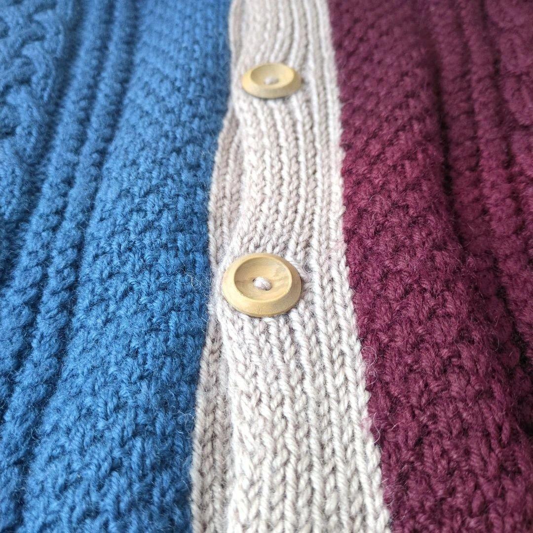 INVERALLAN（インバーアラン）4Aカーディガン　マルチカラー　美品