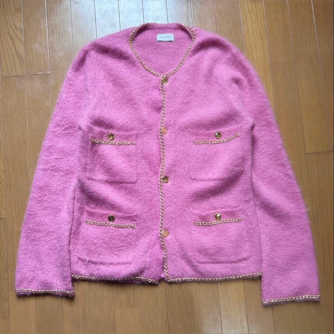 BED j.w. FORD シャネル　チェーンニットカーディガン