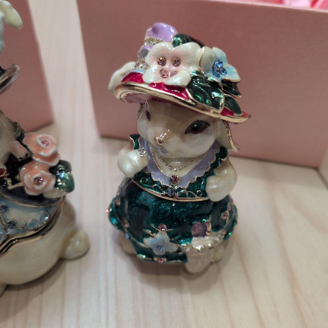 ピィーアース　うさぎ　ジュエリーボックス　うさぎ男爵　うさぎ婦人　小物入れ